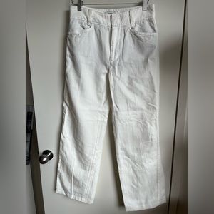 Vince - Washed Casual Wide Leg Cotton/Linen Blend Pants